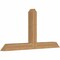 Ekena Millwork Portland Timber Gable Bracket, Western Red Cedar, 72"W x 36"H x 5 1/2"D x 5 1/2"F, 12/12 Pitch GBW072X36X0606POR00SWR - alternate 5